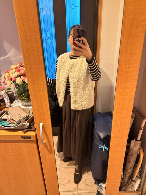 IENA（イエナ）の「ECOPEL カーリーファーベスト（ベスト）」 - WEAR
