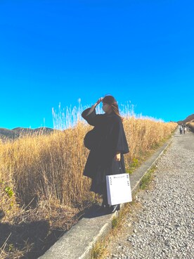 「LILY BROWN（リリーブラウン）のアイテム（その他アウター）」を使った、かなむさん（レディース・158cm）の秋コーディネート