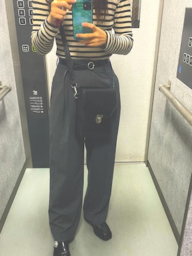 「LILY BROWN（リリーブラウン）のアイテム（ローファー）」を使った、かなむさん（レディース・158cm）の秋コーディネート