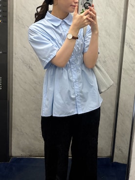 「アイテム（アナログ腕時計）」を使った、b u l eさん（レディース・159cm・20代）の夏コーディネート