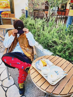 「アイテム（ベスト）」を使った、kingさん（メンズ・168cm・40代）の秋コーディネート