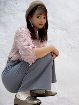 「one way（ワンウェイ）のアイテム（パンツ）」を使った、KEI☺︎さん（レディース・155cm）の冬コーディネート