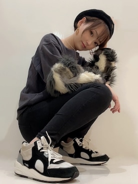 「アーバンリサーチ」｜「アイテム（ハンチング/ベレー帽）」を使った、KEI☺︎さん（レディース・155cm）の冬コーディネート