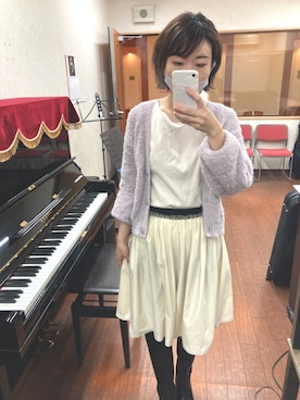 「Language（ランゲージ）のアイテム」を使った、うえたえり@さん（レディース・160cm）の冬コーディネート