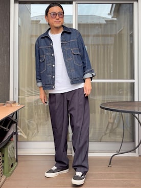 「Levi's（リーバイス）のアイテム（ジャケット/アウター）」を使った、 michi7092026さん（メンズ・177cm）の春コーディネート