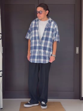「Ray-Ban（レイバン）のアイテム」を使った、 michi7092026さん（メンズ・177cm）の夏コーディネート