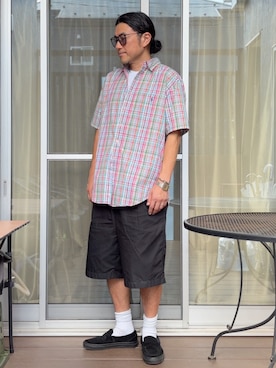 「Ray-Ban（レイバン）のアイテム」を使った、 michi7092026さん（メンズ・177cm）の夏コーディネート