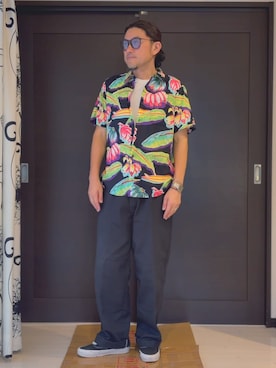 「Ray-Ban（レイバン）のアイテム」を使った、 michi7092026さん（メンズ・177cm）の夏コーディネート