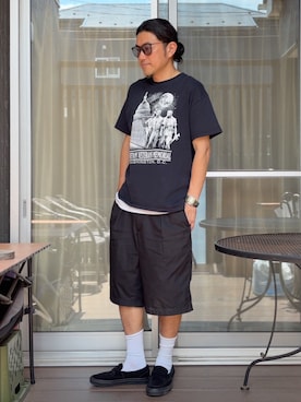 「Ray-Ban（レイバン）のアイテム」を使った、 michi7092026さん（メンズ・177cm）の夏コーディネート