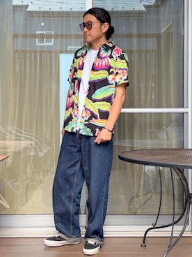 「Ray-Ban（レイバン）のアイテム」を使った、 michi7092026さん（メンズ・177cm）の夏コーディネート