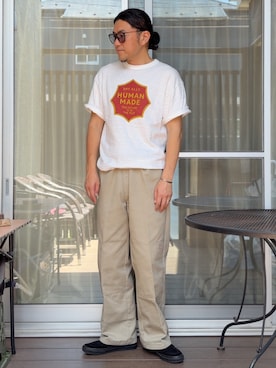 「Ray-Ban（レイバン）のアイテム」を使った、 michi7092026さん（メンズ・177cm）の夏コーディネート