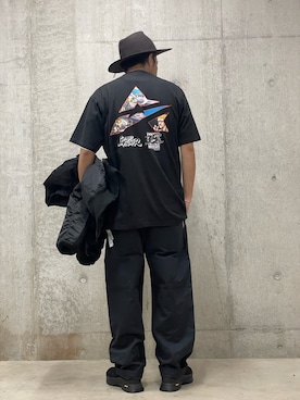 「ハット」｜「アイテム（MA-1）」を使った、RYO-TAさん（メンズ・177cm）の秋コーディネート