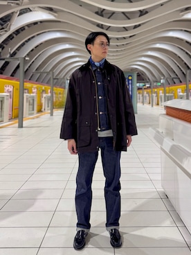 「アイテム（ブルゾン）」を使った、KENTAさん（メンズ・181cm）の秋コーディネート