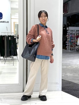 「アイテム（マタニティウェア/グッズ）」を使った、おまゆさん（レディース・159cm）の秋コーディネート
