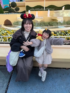 「アイテム（ブルゾン）」を使った、おまゆさん（キッズ・109cm）の秋コーディネート