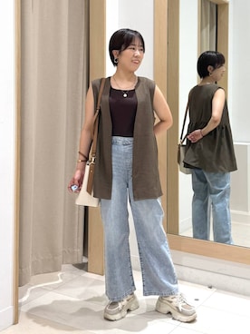「アイテム（その他アウター）」を使った、おまゆさん（レディース・159cm）の夏コーディネート