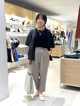 「GLOBAL WORK（グローバルワーク）のアイテム（ジャケット/アウター）」を使った、おまゆさん（レディース・159cm）の夏コーディネート