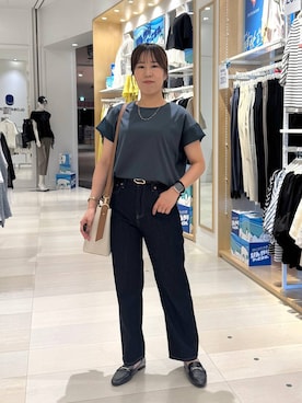 「ロングヘア」｜おまゆさん（レディース・159cm）の夏コーディネート