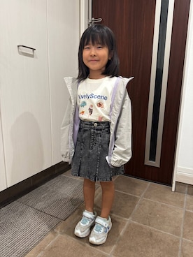 「アイテム（ジャケット/アウター）」を使った、おまゆさん（キッズ・109cm）の秋コーディネート