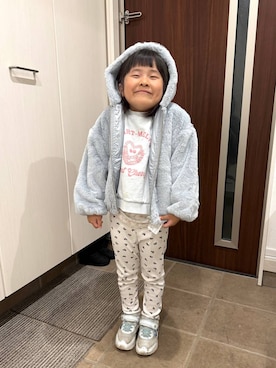 「アイテム（ブルゾン）」を使った、おまゆさん（キッズ・109cm）の秋コーディネート