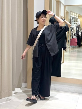 「GLOBAL WORK（グローバルワーク）のアイテム」を使った、おまゆさん（レディース・159cm）の夏コーディネート