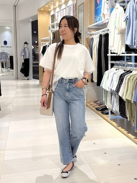「ロングヘア」｜おまゆさん（レディース・159cm）の夏コーディネート