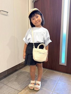 「アイテム（スカート）」を使った、おまゆさん（キッズ・108cm）の夏コーディネート