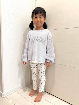 「アイテム（パンツ）」を使った、おまゆさん（キッズ・109cm）の秋コーディネート