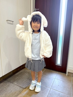 「アイテム（スウェット）」を使った、おまゆさん（キッズ・109cm）の秋コーディネート