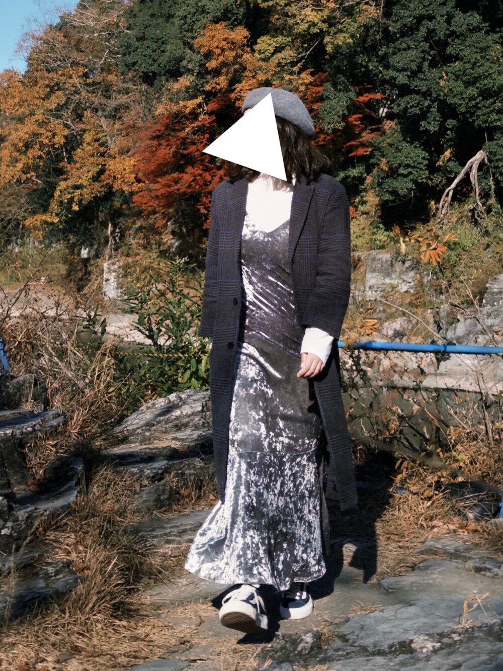 「オトナカジュアル、オトナ女子、ootd、シンプルコーデ、シンプル」｜「ZARAのアイテム（ハンチング/ベレー帽、グレー系）」を使った、みかさん（レディース・165cm）の冬コーディネートの1枚目の写真