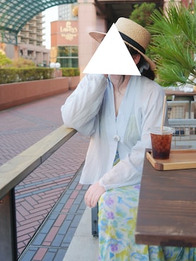 「Handmade（ハンドメイド）のアイテム（トップス）」を使った、みかさん（レディース・165cm）の秋コーディネート