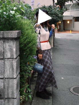 「Vivienne Westwood(ヴィヴィアンウエストウッド)のアイテム」を使った、みかさん(レディース・165cm)の夏コーディネート