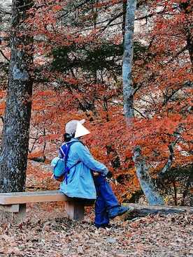 「アイテム（ステンカラーコート）」を使った、みかさん（レディース・165cm）の秋コーディネート