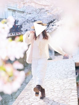 「ZARA（ザラ）のアイテム（帽子）」を使った、みかさん（レディース・165cm）の春コーディネート