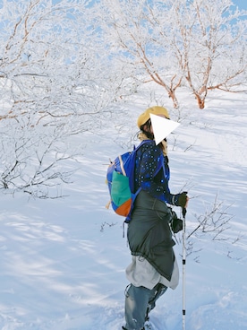 「アイテム（サングラス）」を使った、みかさん（レディース・165cm）の冬コーディネート