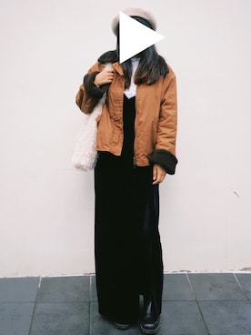 「アイテム（バッグ）」を使った、みかさん（レディース・165cm）の冬コーディネート