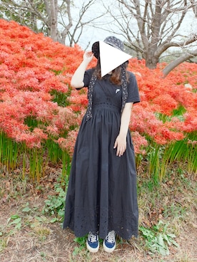 「アイテム（エコバッグ/サブバッグ）」を使った、みかさん（レディース・165cm）の秋コーディネート