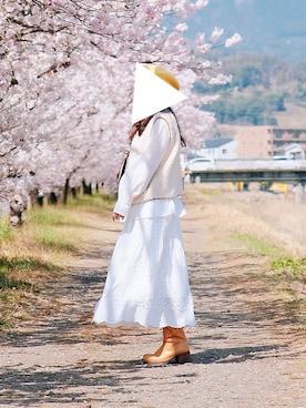 「ZARA（ザラ）のアイテム（帽子）」を使った、みかさん（レディース・165cm）の春コーディネート