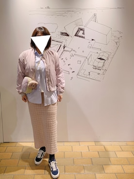 「MONKI（モンキ）のアイテム（ブルゾン）」を使った、みかさん（レディース・165cm）の秋コーディネート