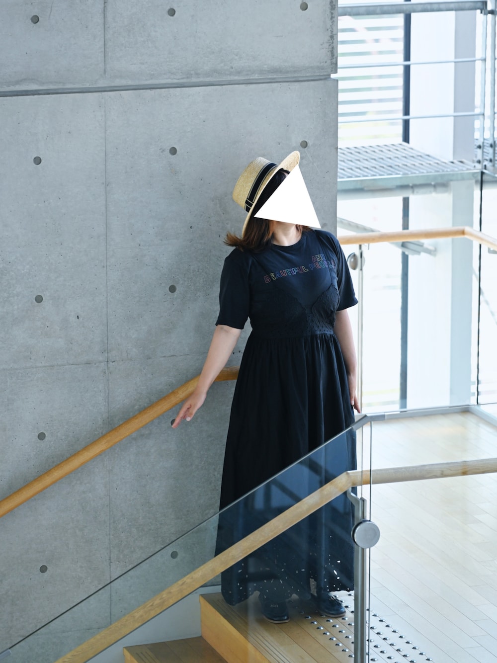 「オトナカジュアル、大人カジュアル」｜「PLSTのアイテム（サンバイザー、ベージュ系）」を使った、みかさん（レディース・165cm）の夏コーディネートの1枚目の写真