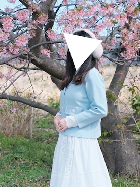 「PLST（プラステ）のアイテム」を使った、みかさん（レディース・165cm）の春コーディネート