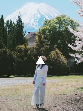 「Honeys（ハニーズ）のアイテム」を使った、みかさん（レディース・165cm）の春コーディネート