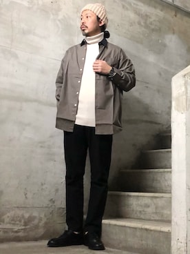 「KLEMAN（クレマン）のアイテム（ブーツ）」を使った、MasaakiOoueさん（メンズ・169cm）の秋コーディネート