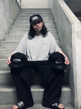 「LOW JACK DESIGN（ロウジャックデザイン）のアイテム」を使った、MasaakiOoueさん（メンズ・169cm）の夏コーディネート