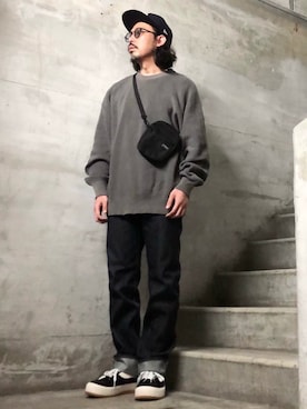 「aimoha（アイモハ）のアイテム」を使った、MasaakiOoueさん（メンズ・169cm）の秋コーディネート