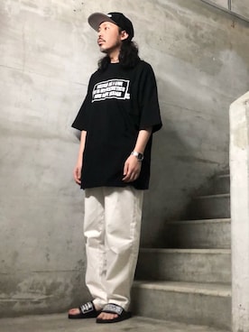 「LOW JACK DESIGN（ロウジャックデザイン）のアイテム」を使った、MasaakiOoueさん（メンズ・169cm）の夏コーディネート