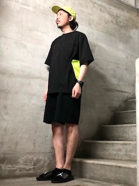 「シュプリーム」｜「アイテム（サンダル）」を使った、MasaakiOoueさん（メンズ・169cm）の春コーディネート