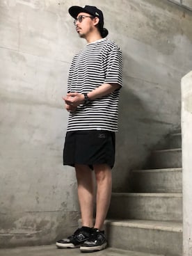 「SILVER BULLET（シルバーバレット）のアイテム」を使った、MasaakiOoueさん（メンズ・169cm）の夏コーディネート