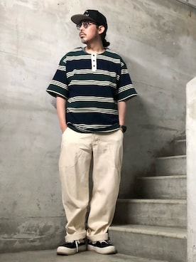 「URBAN RESEARCH Sonny Label（アーバンリサーチサニーレーベル）のアイテム」を使った、MasaakiOoueさん（メンズ・169cm）の夏コーディネート