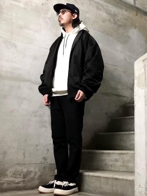 S179 SWEAT PORTO ロゴフーディ（パーカー）｜agnes b